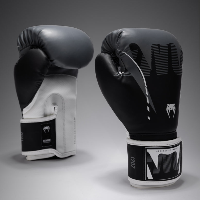 Боксови Ръкавици - Venum Adrenaline Boxing Gloves - Black/Gray​